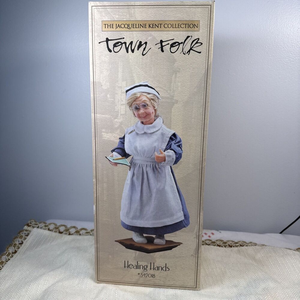 Vintage Jacqueline Kent Town Folk Healing Hands 342018 Nurse Doll New In Box